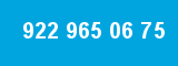 922 965 06 75 922 965 06 75